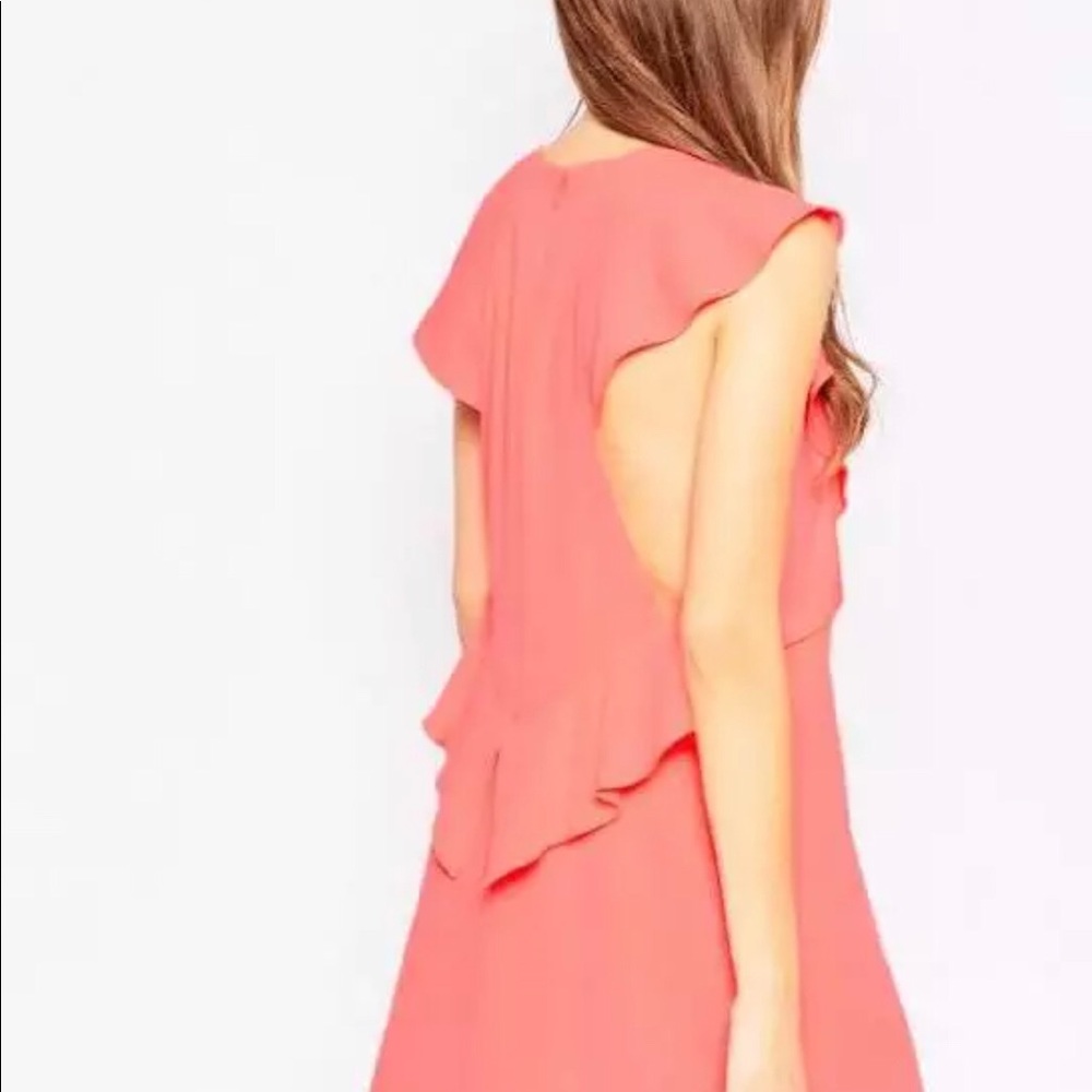 Jenni Ruffle-Shoulder Racerback Dress NWT - Picture 3 of 4